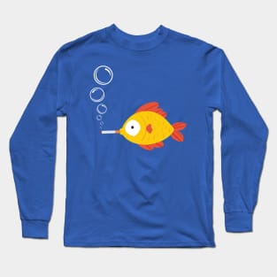 Smoking fish Long Sleeve T-Shirt